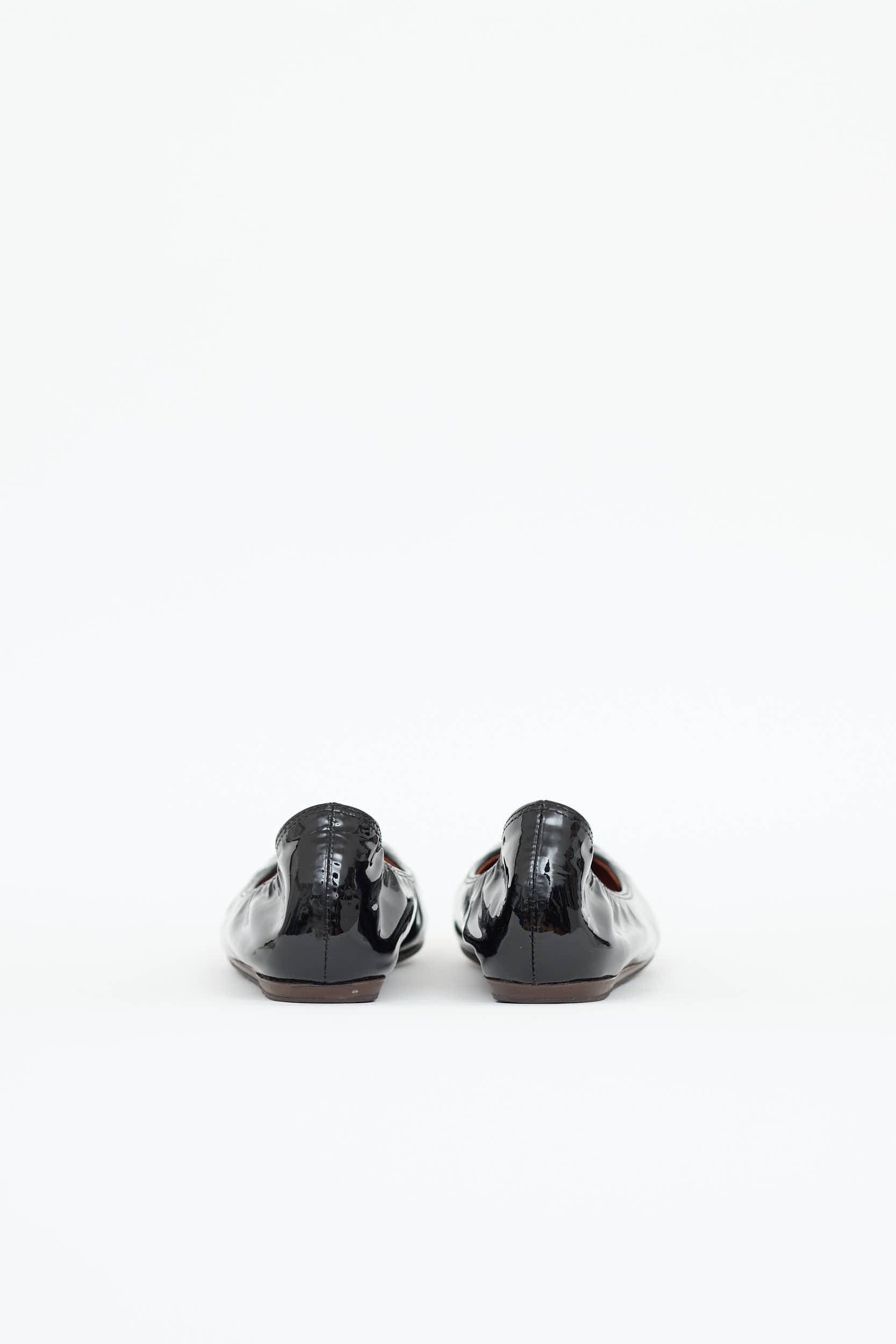 Lanvin Patent Scrunch Ballet Flat