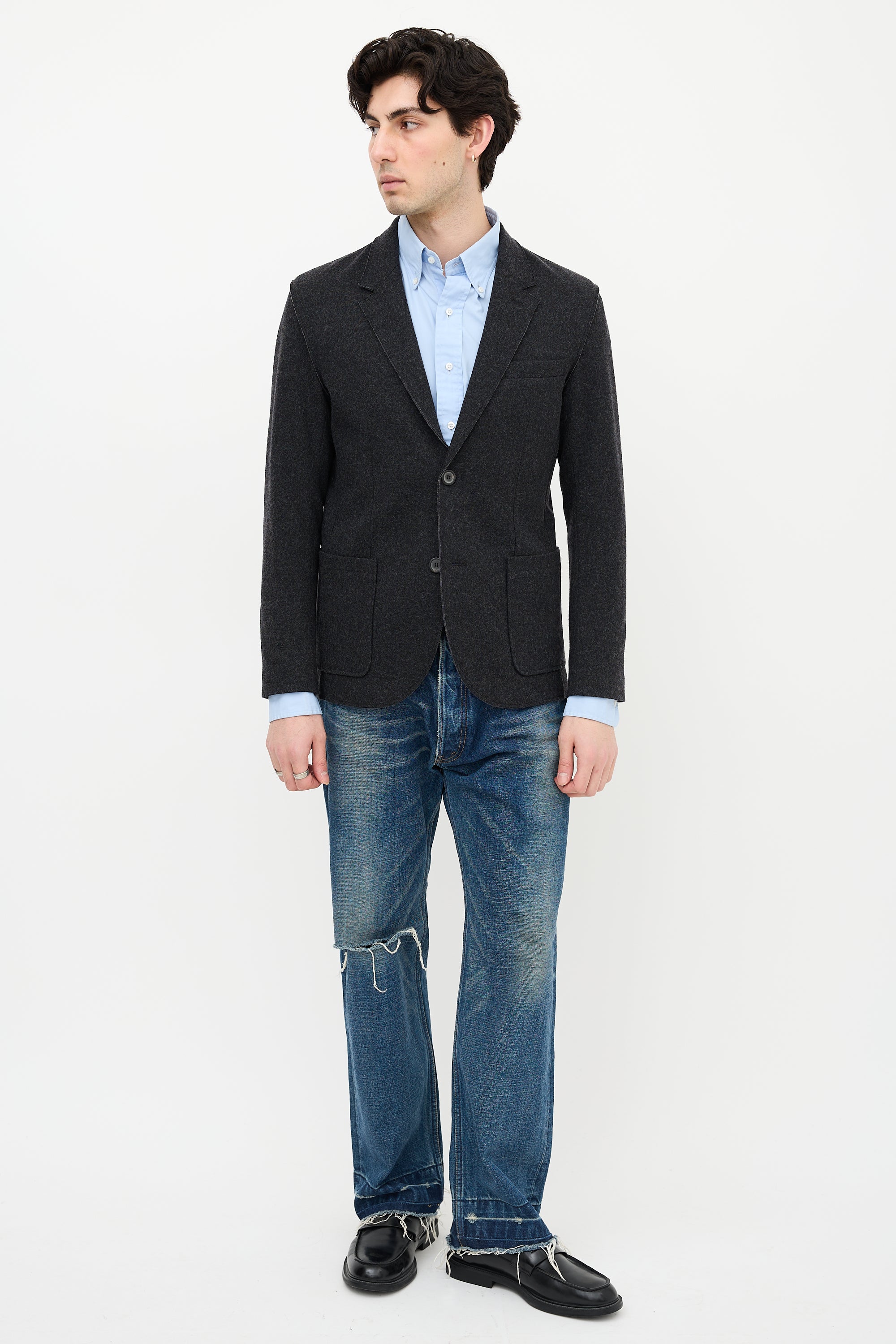 Lanvin Felted Wool Blazer
