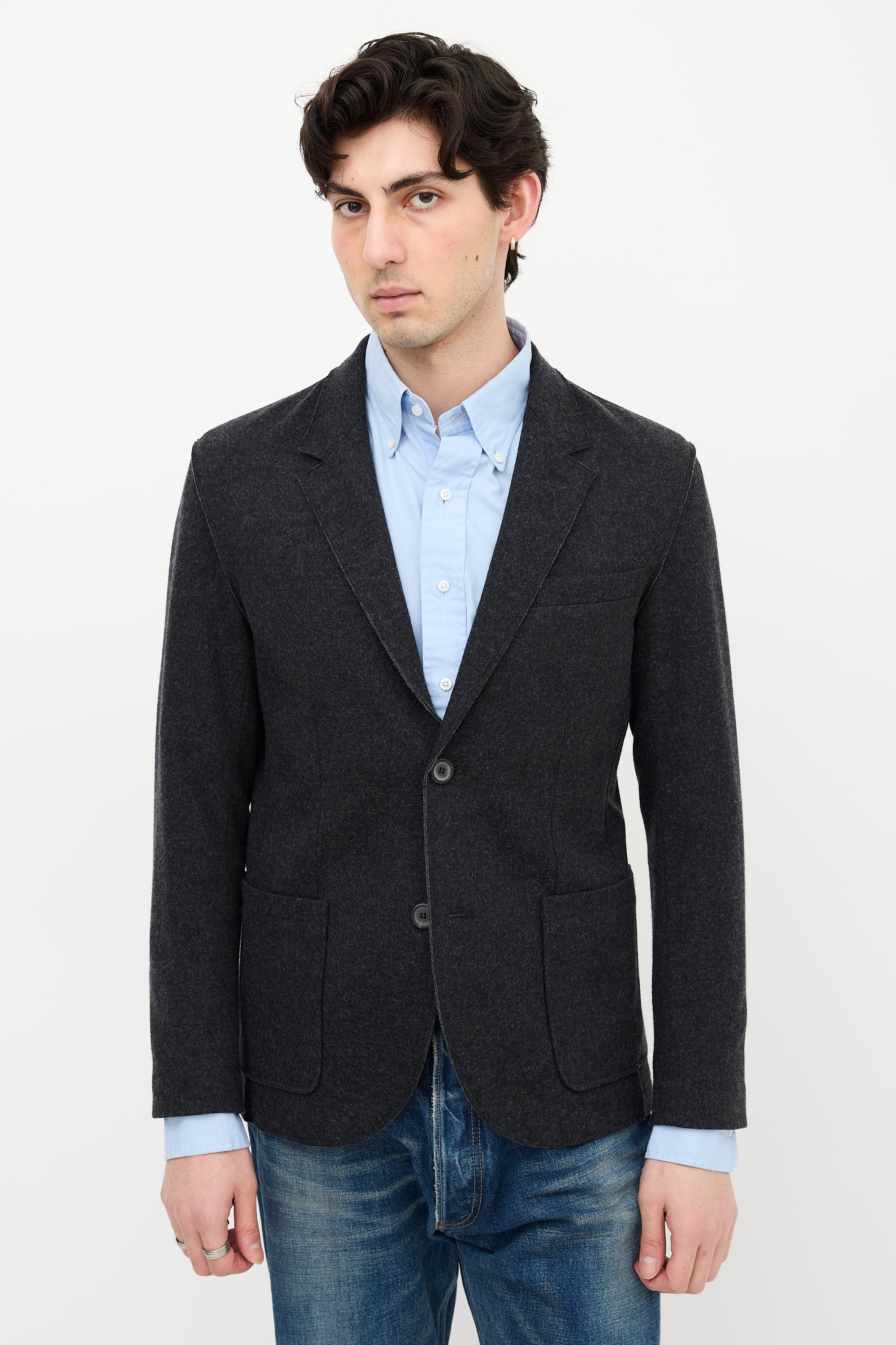 Lanvin Felted Wool Blazer