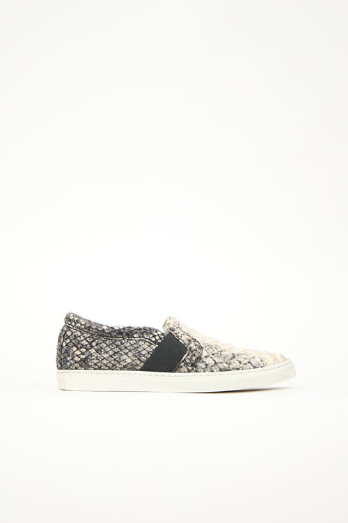 Lanvin Exotic Leather Sneaker