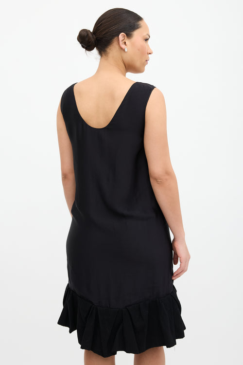 Lanvin FW 2007 Wool Ruffle Hem Dress