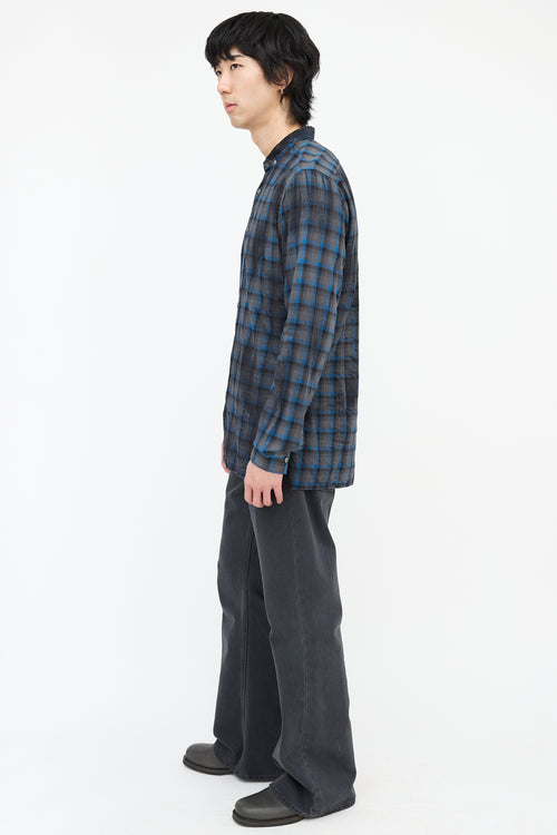 Lanvin Plaid Button Up Shirt