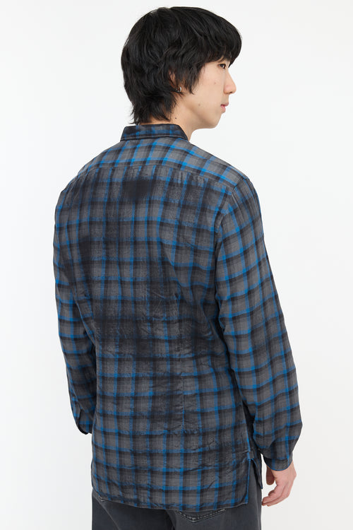 Lanvin Plaid Button Up Shirt