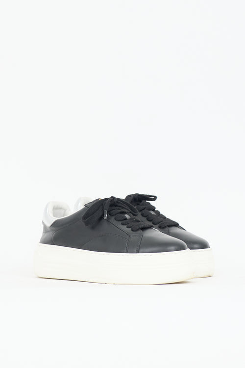 Lanvin Leather Platform Sneaker