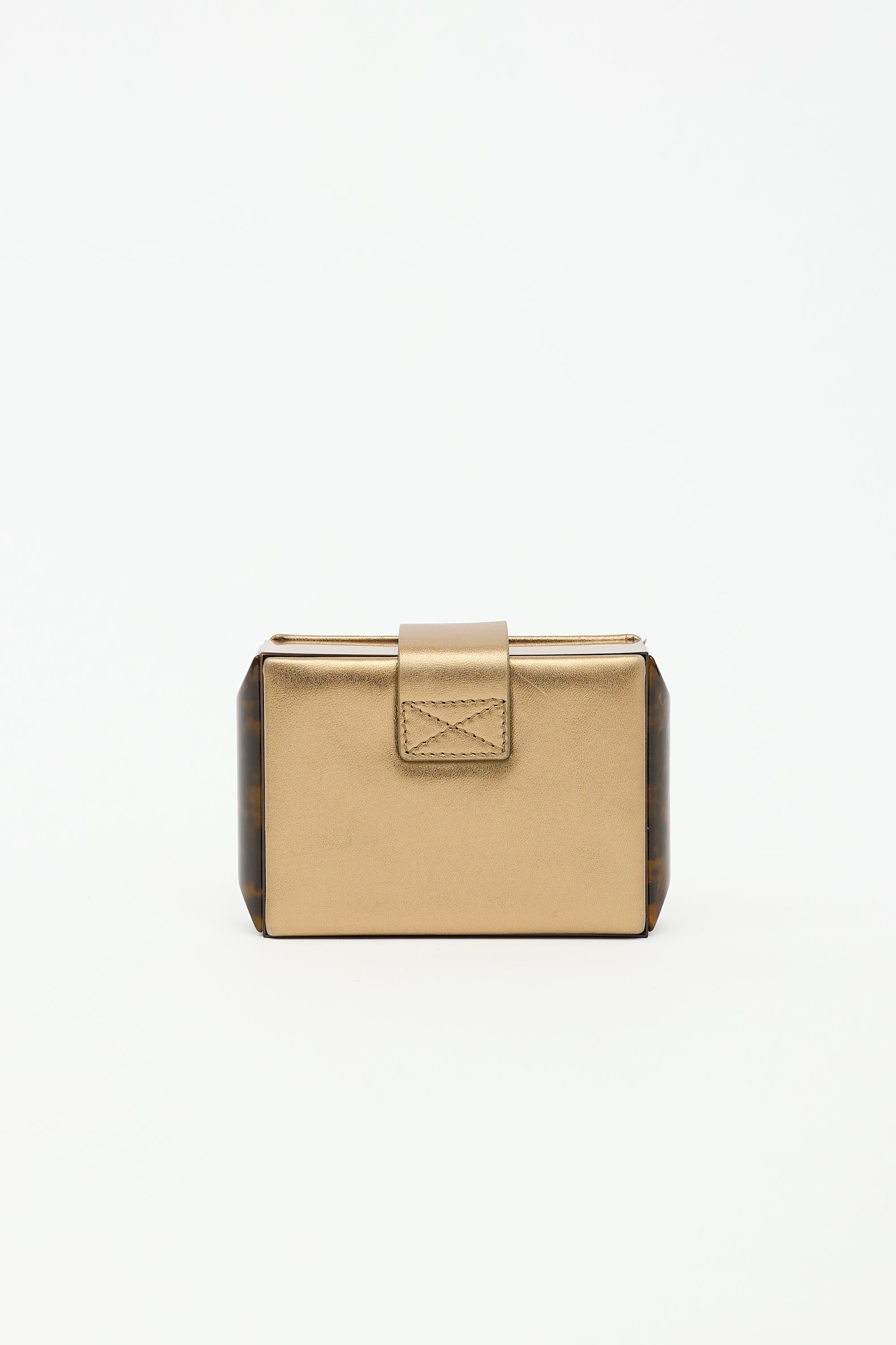 Lanvin Leather Sculptural Clutch
