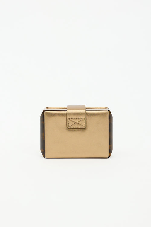 Lanvin Leather Sculptural Clutch
