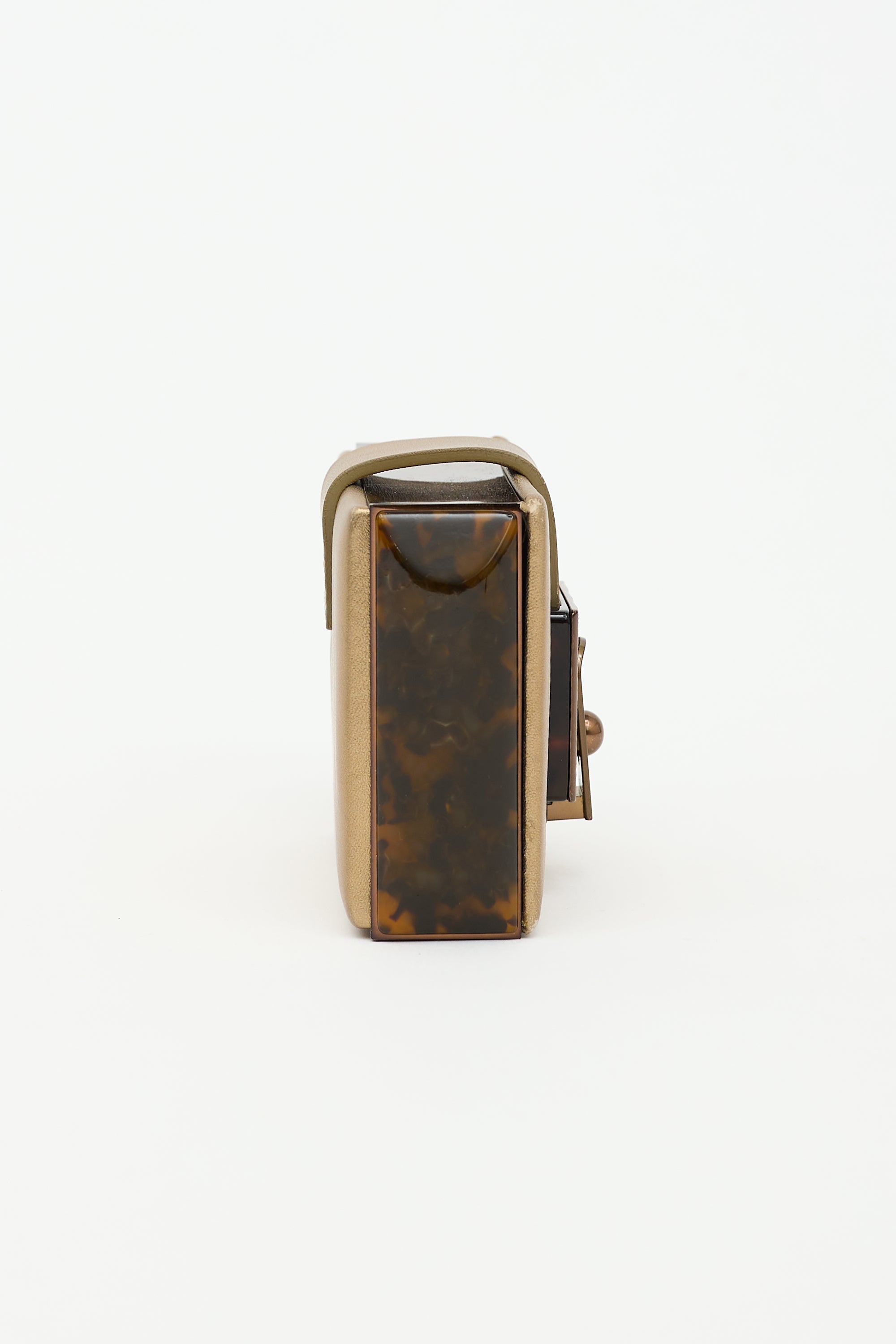 Lanvin Leather Sculptural Clutch