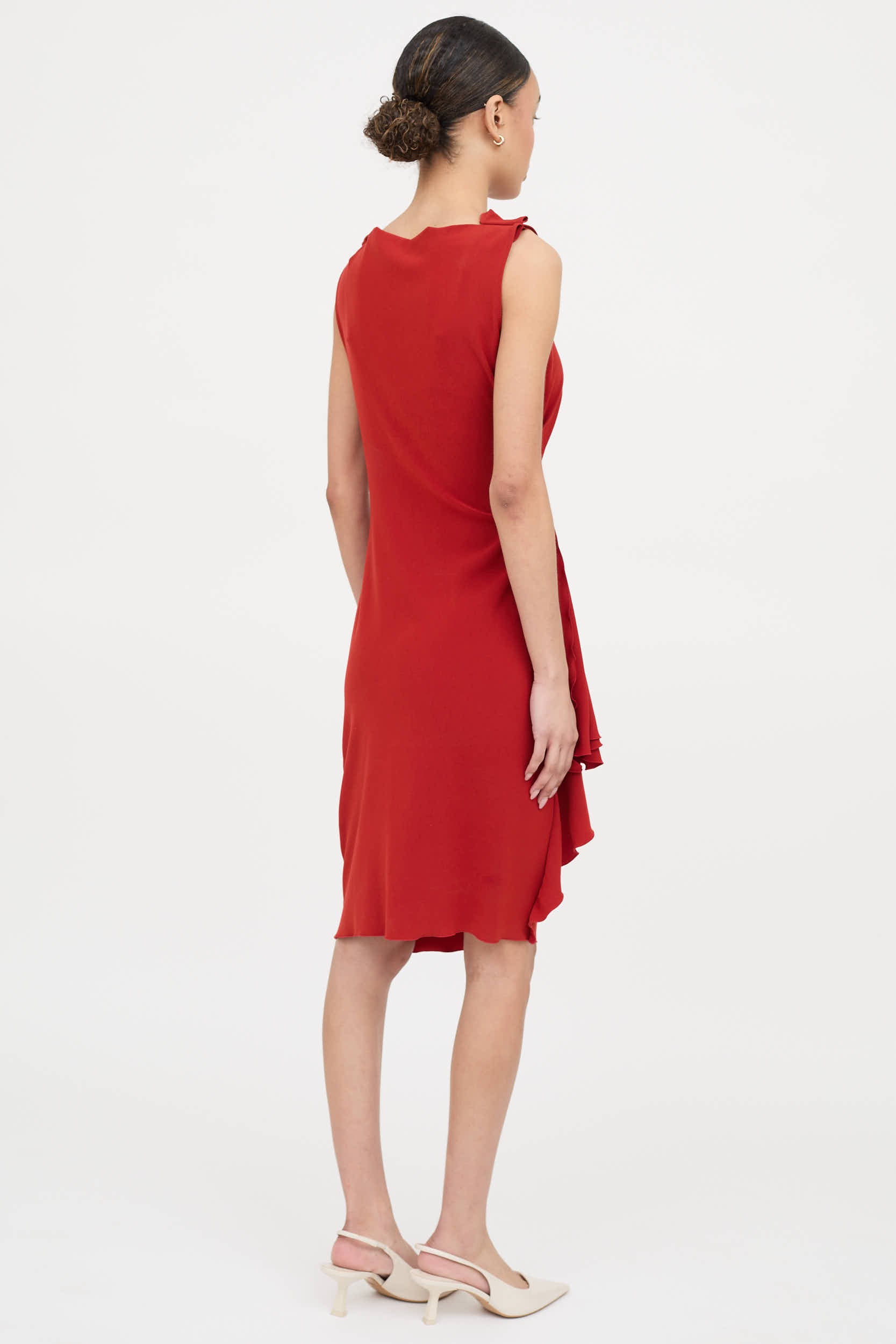 Lanvin 2005 Draped Midi Dress