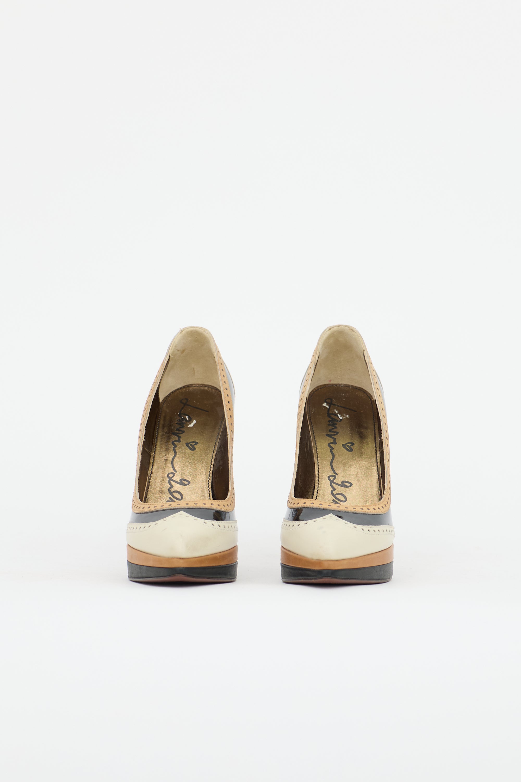 Lanvin Spring 2013 Patent & Lucite Wedge Pump