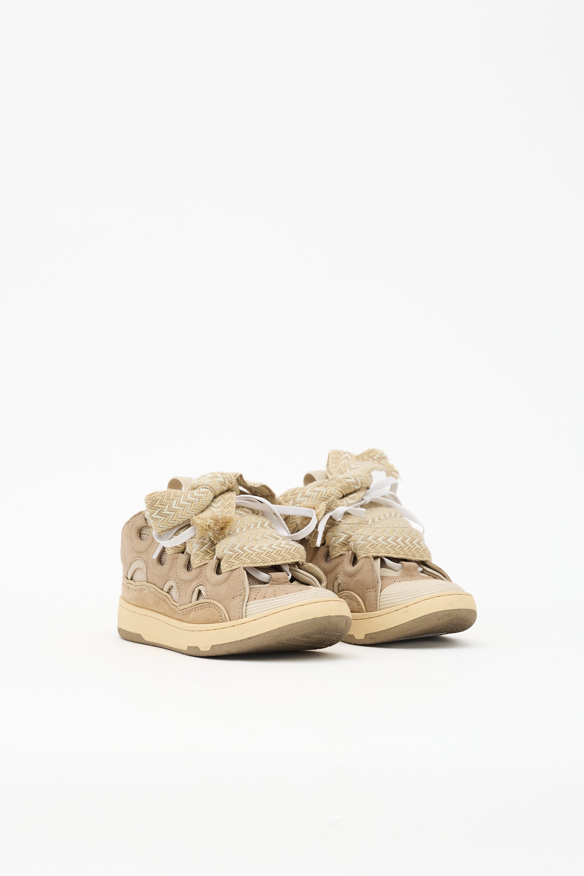 Lanvin Suede Curb Sneaker