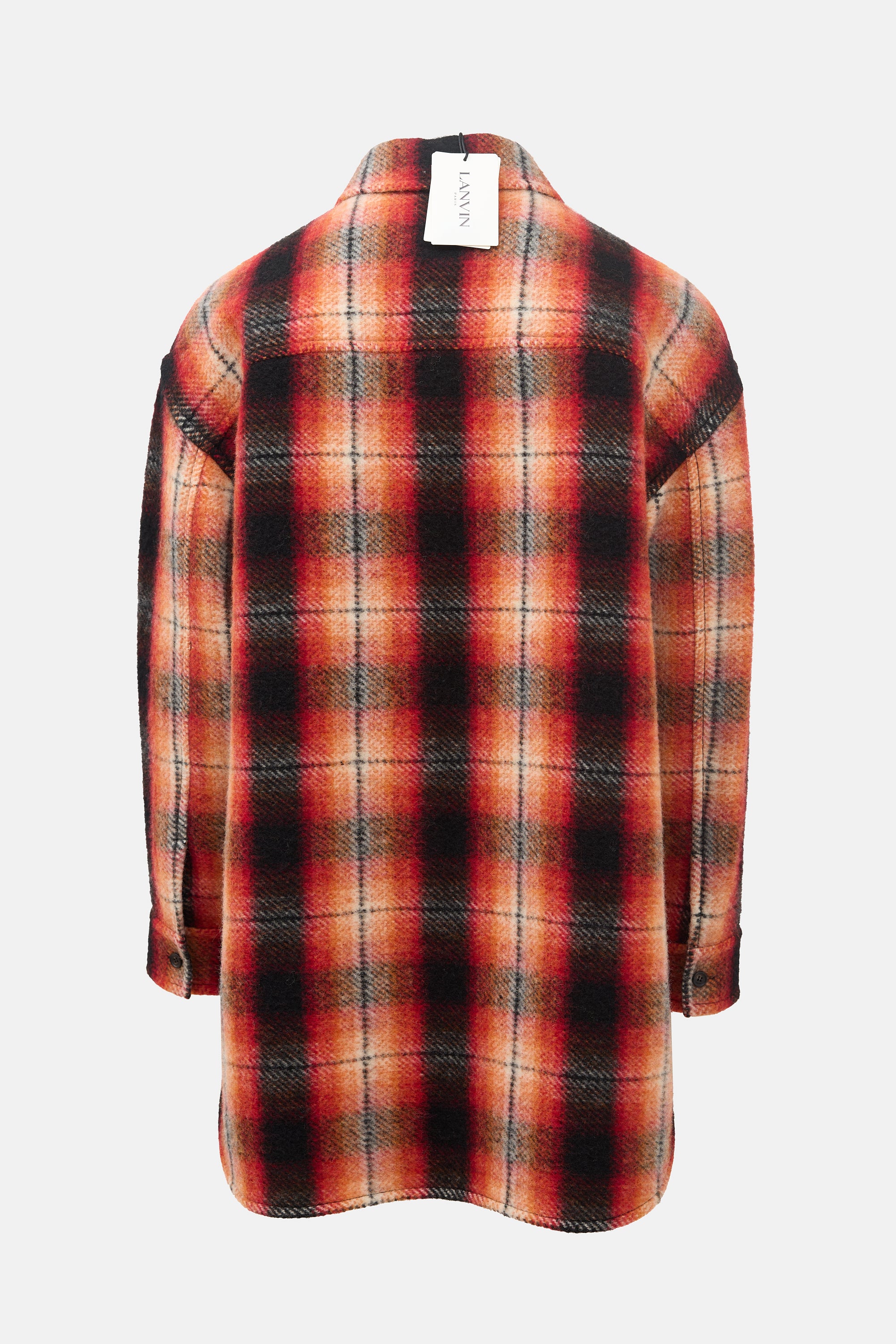 Lanvin Wool Check Oversized Shirt