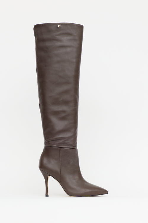 Larroude Leather Kate Hi Boot