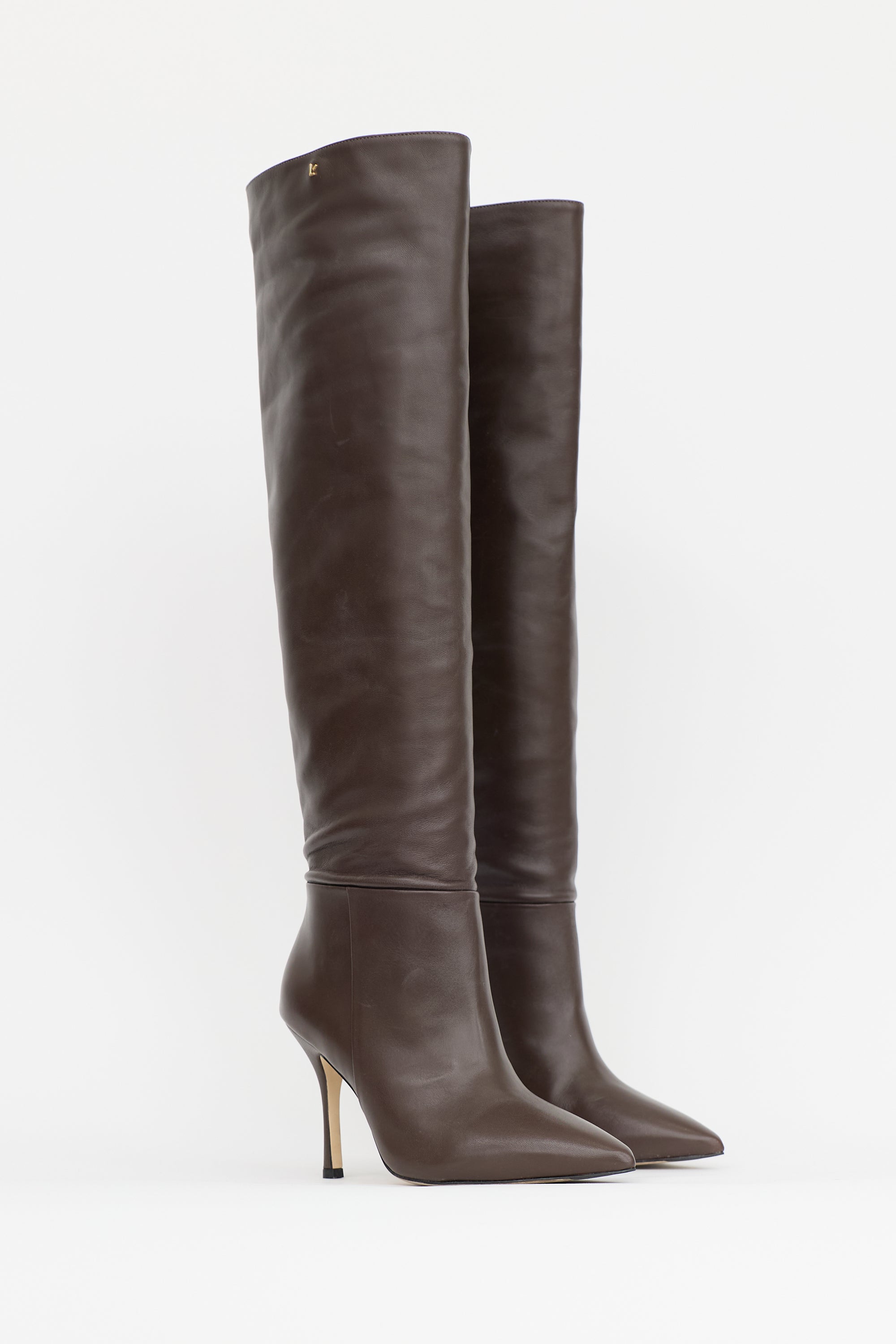 Larroude Leather Kate Hi Boot
