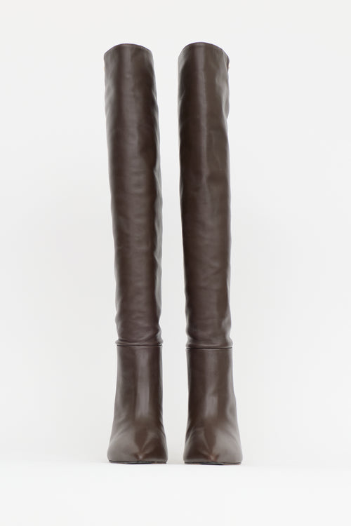 Larroude Leather Kate Hi Boot