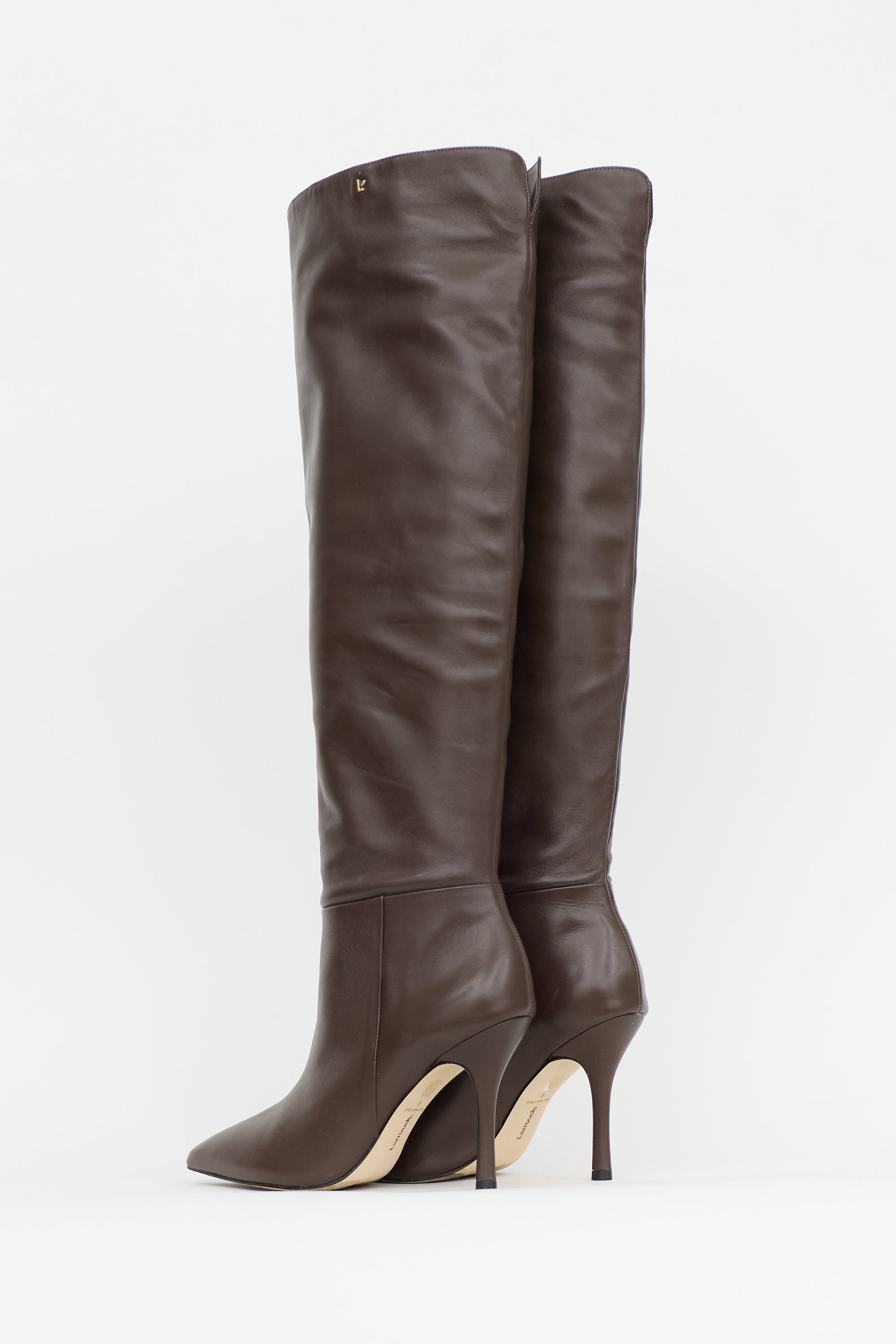 Larroude Leather Kate Hi Boot