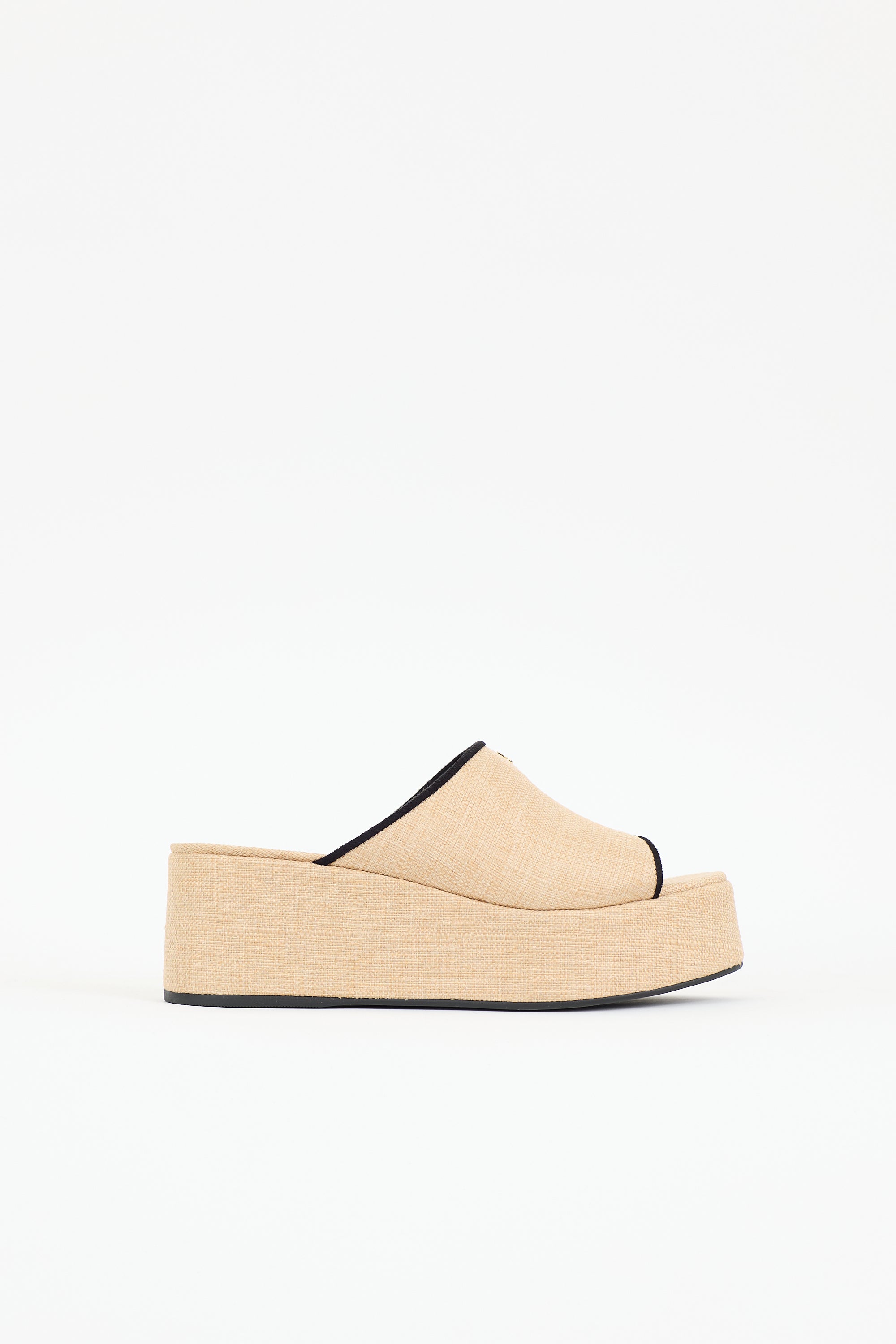 Larroude Raffia Charli Mule