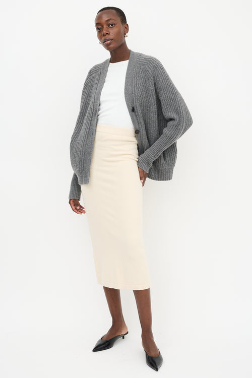 Lauren Manoogian Cotton & Wool Tube Skirt