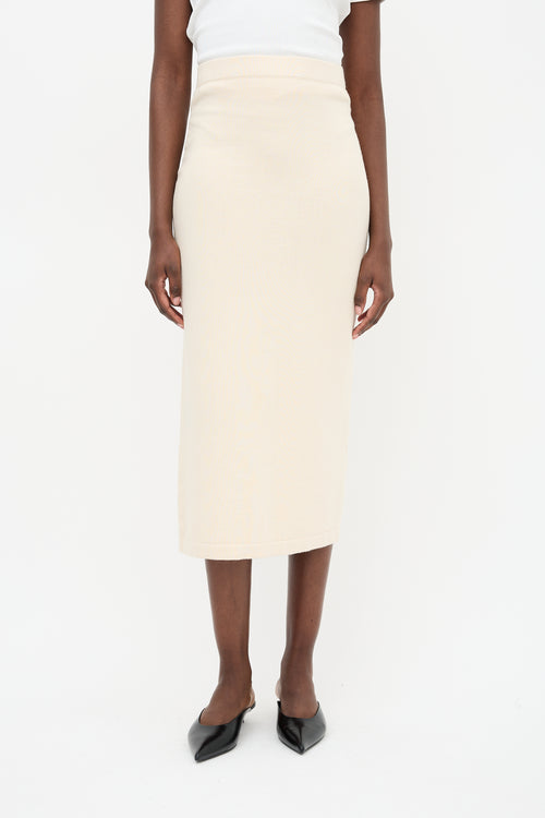 Lauren Manoogian Cotton & Wool Tube Skirt