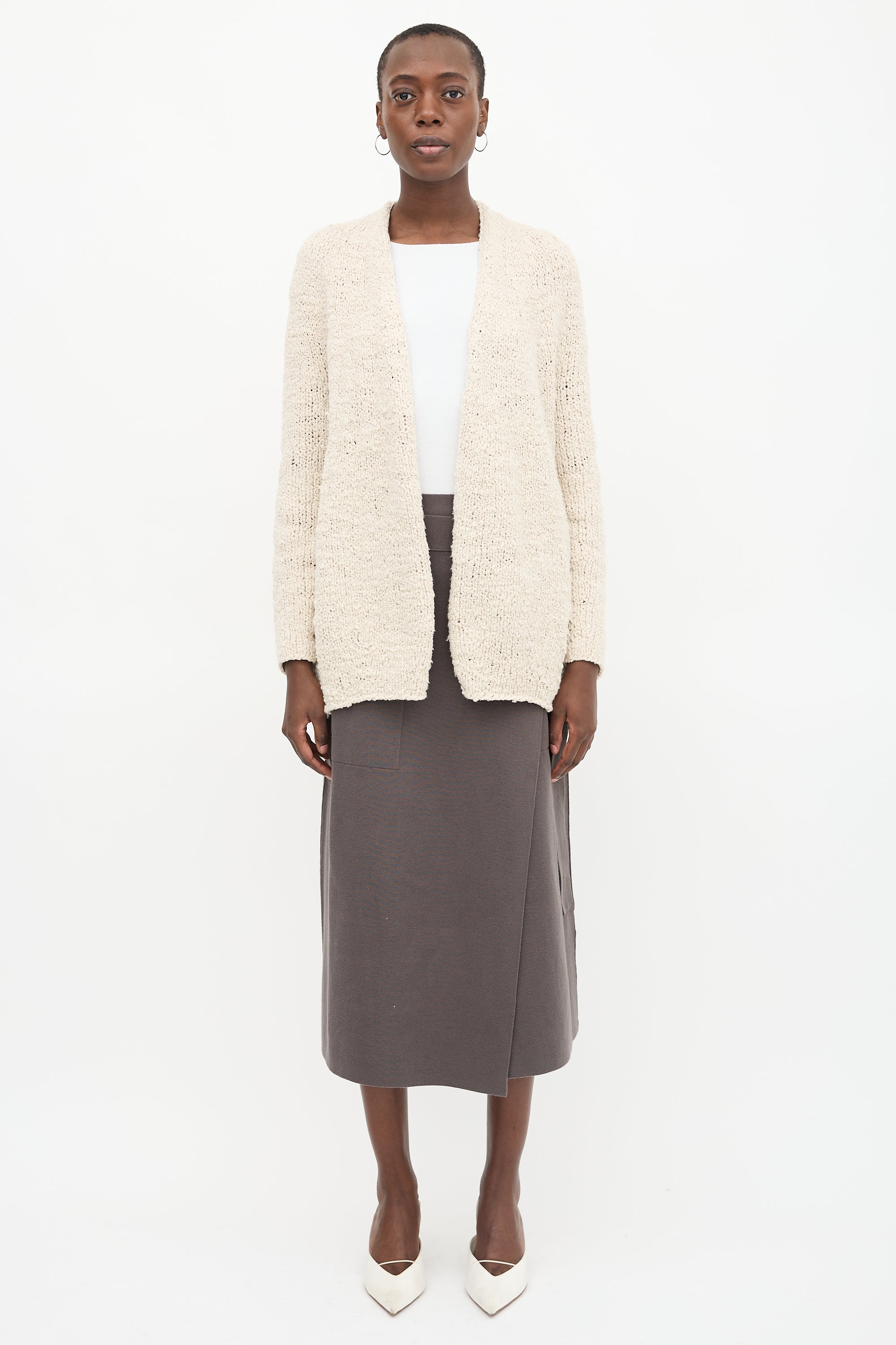 Lauren Manoogian Crochet Marl Cardigan