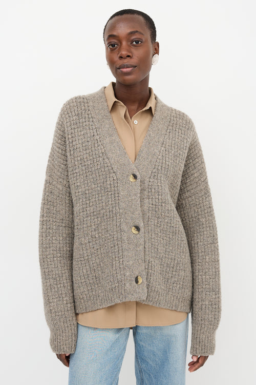 Lauren Manoogian Wool Waffle Cardigan