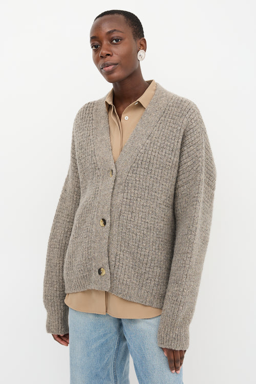 Lauren Manoogian Wool Waffle Cardigan
