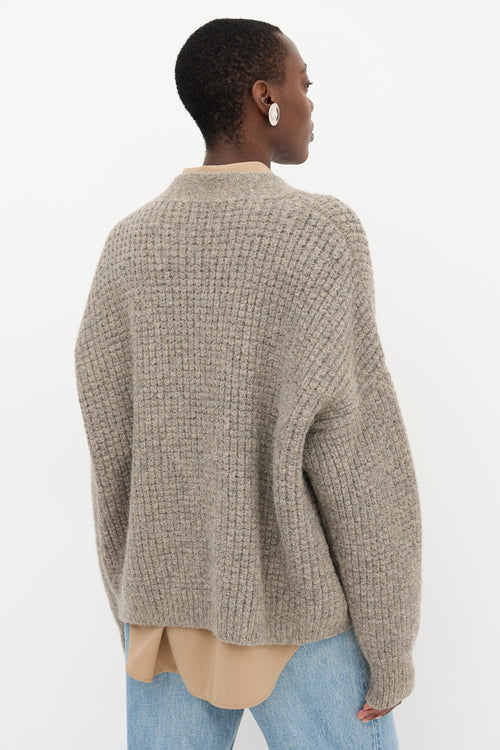 Lauren Manoogian Wool Waffle Cardigan