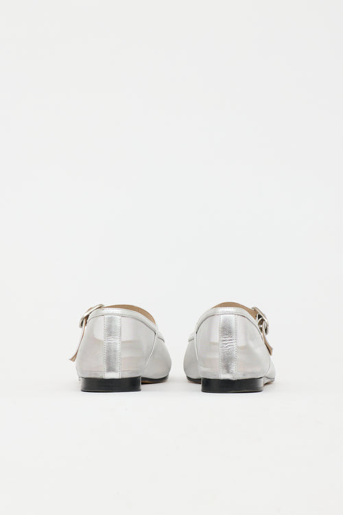 Le Monde Beryl Mesh Metallic Maryjane  Flat