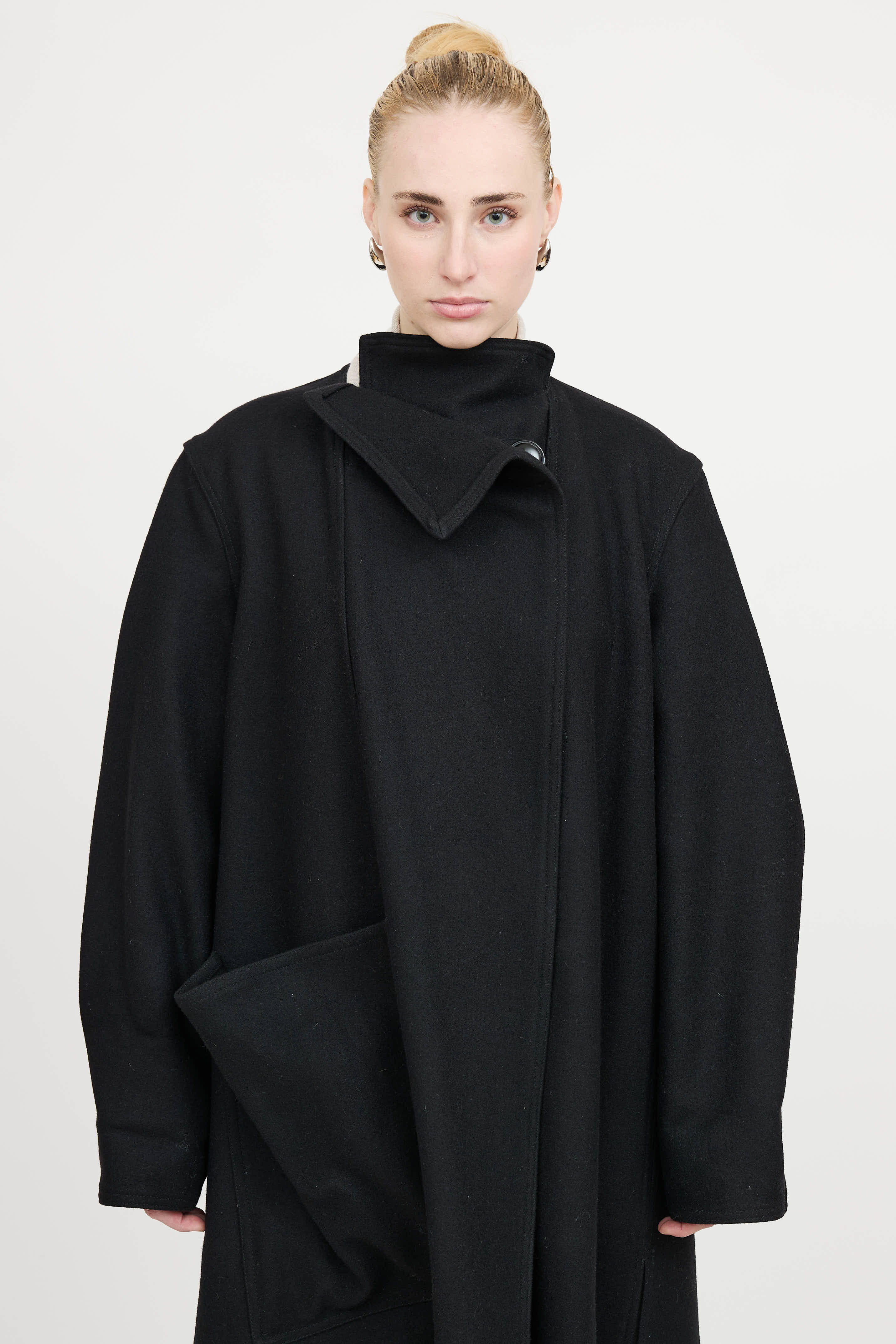 Lemaire Wool Wrap Coat