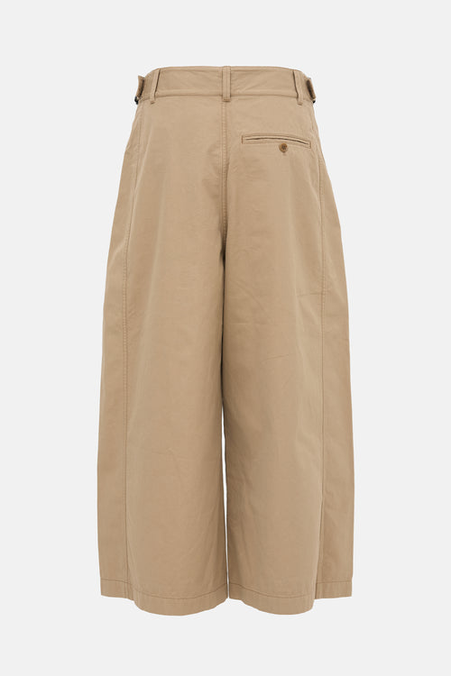 Lemaire Cropped Large Wide Leg Pant