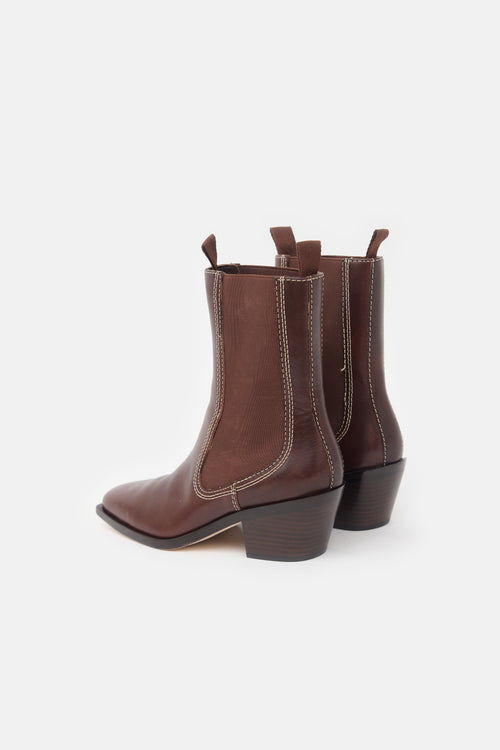 Loeffler Randall Leather Nat Chelsea Boot