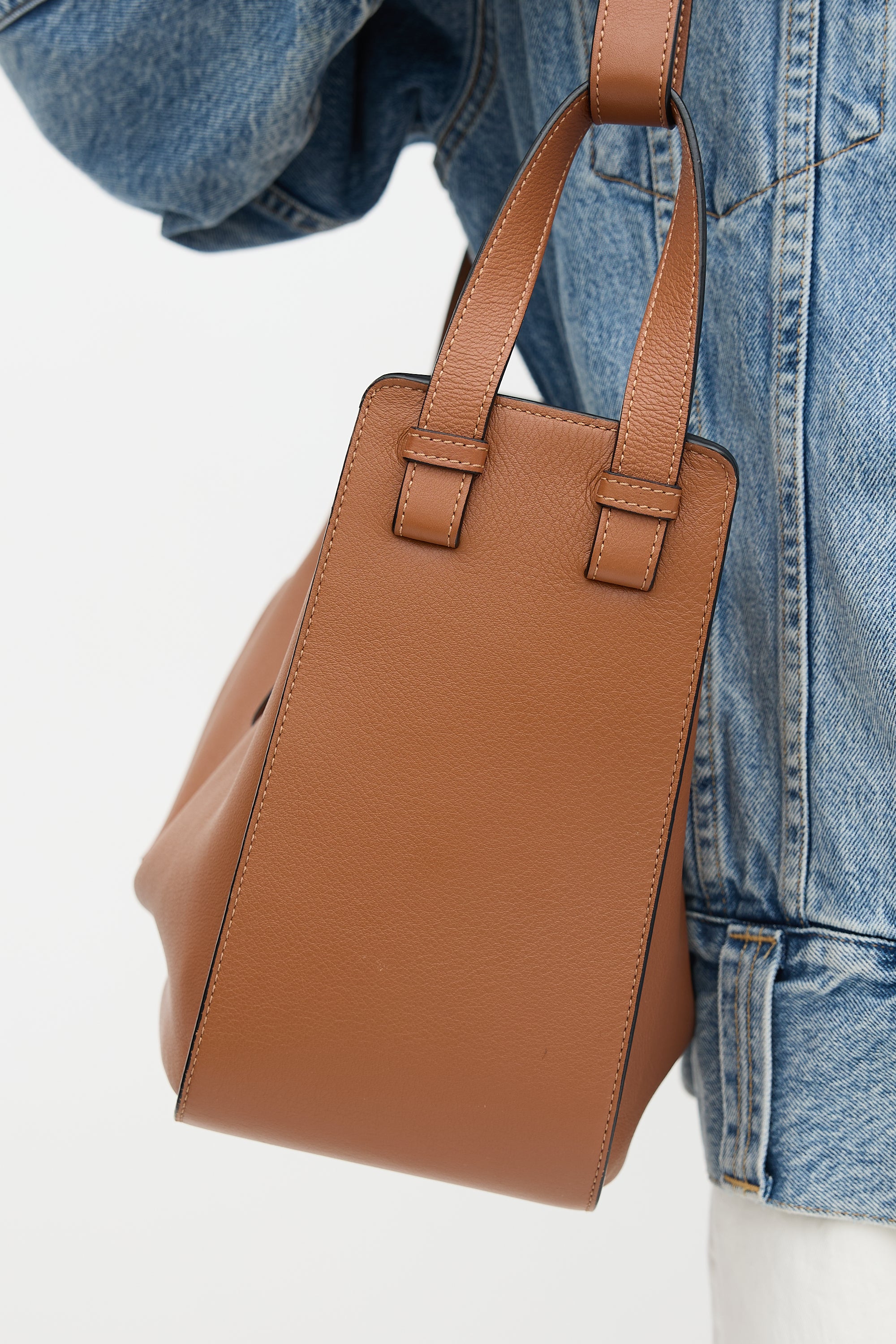 Loewe 2021 Leather Small Hammock Bag