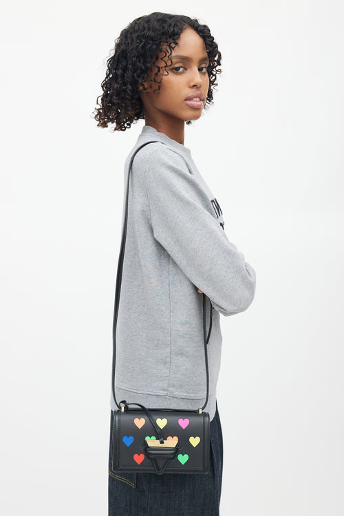 Loewe Black & Multi Small Barcelona Heart Crossbody Bag