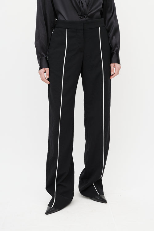 Loewe Black & White Piping Trouser