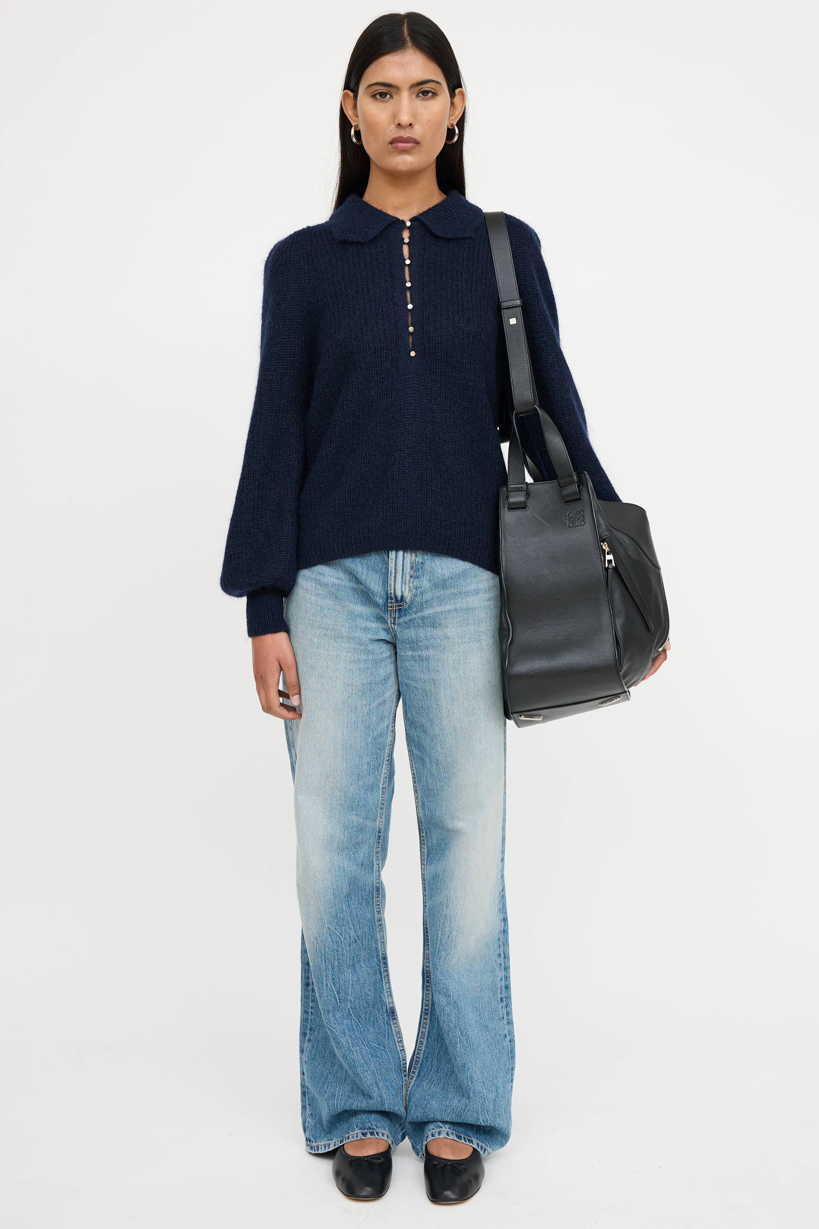Loewe Leather Hammock Large Bag