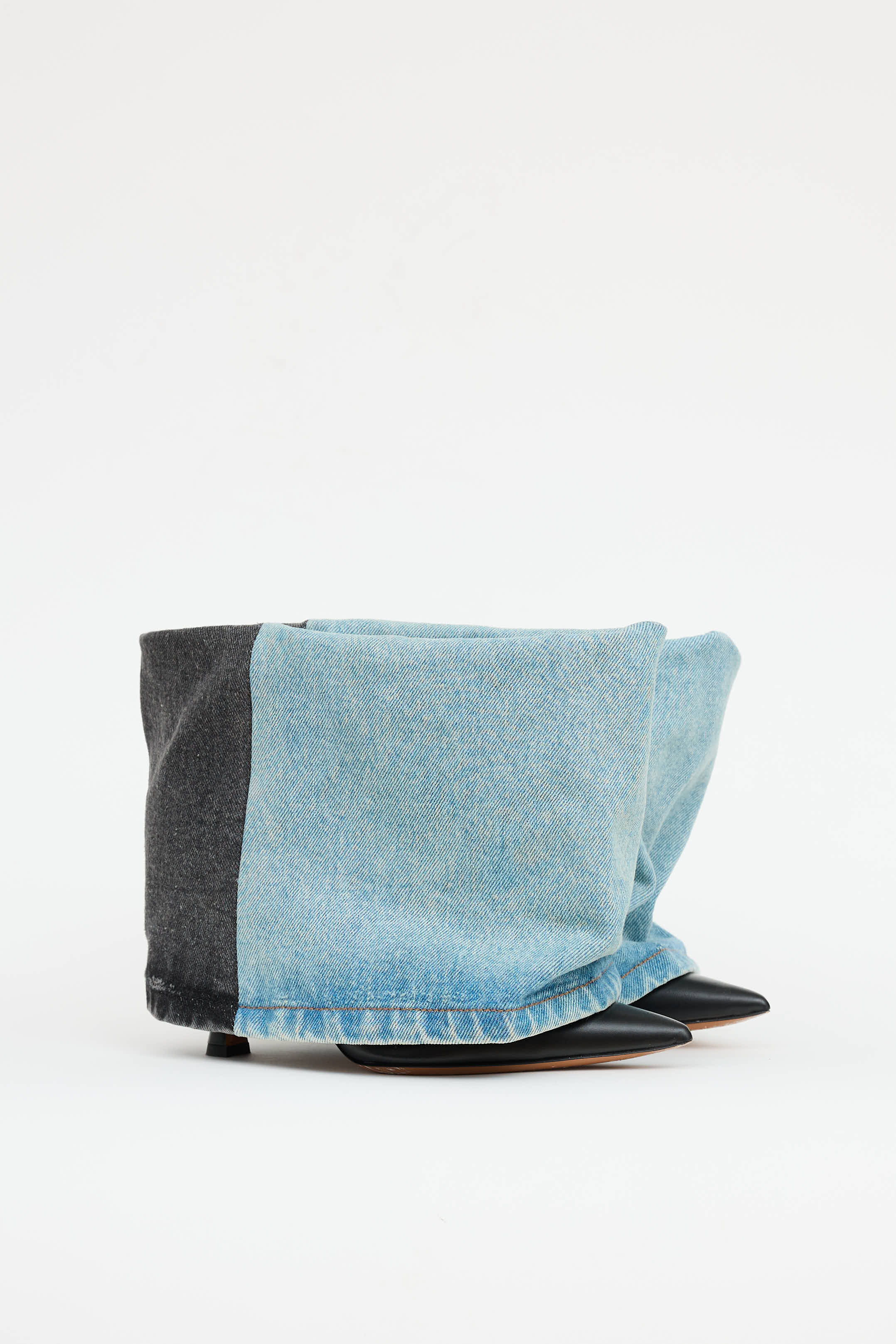 LoeweTwo-Tone Denim Ankle Boot