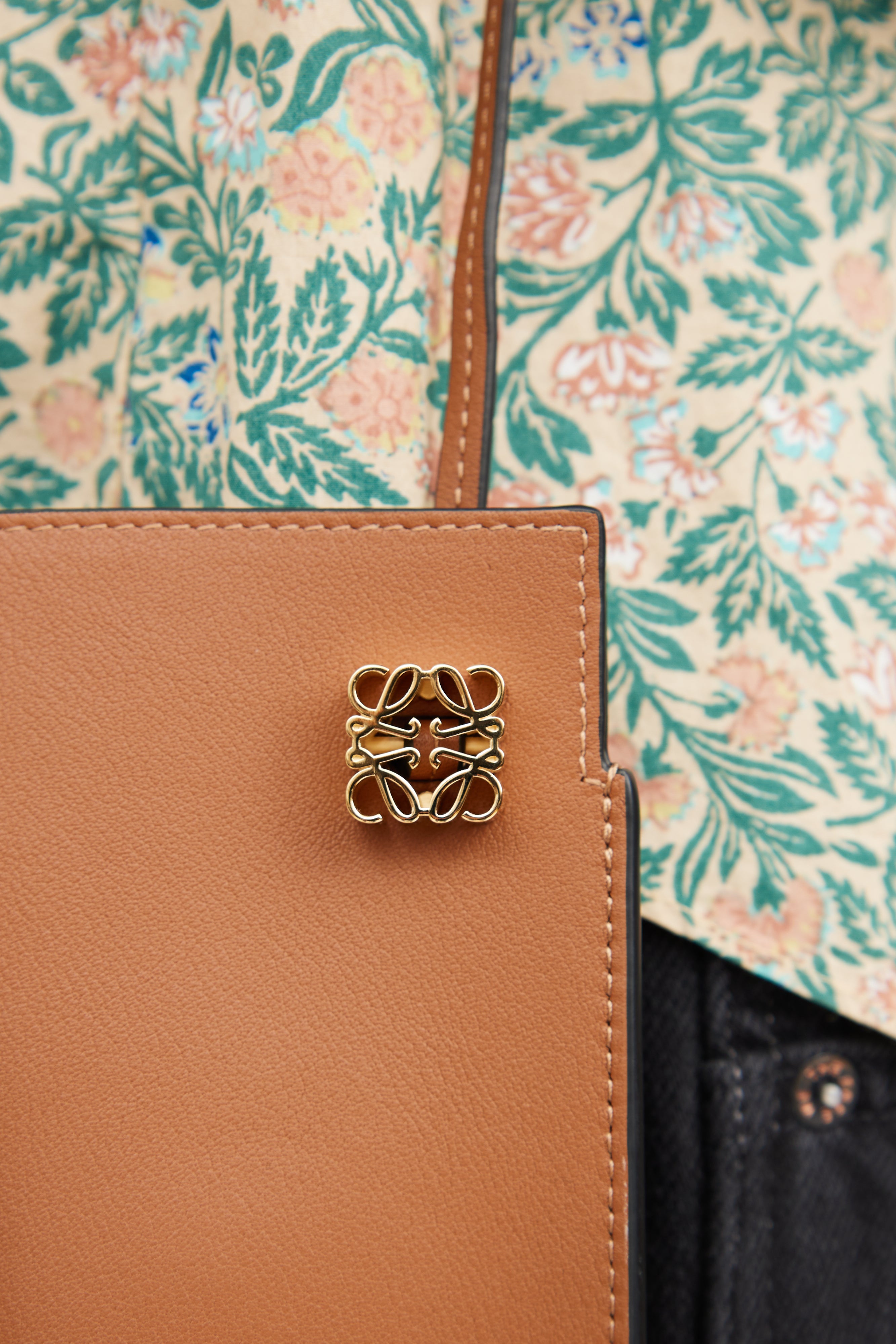 Loewe Tan Dice Pocket Shoulder Bag