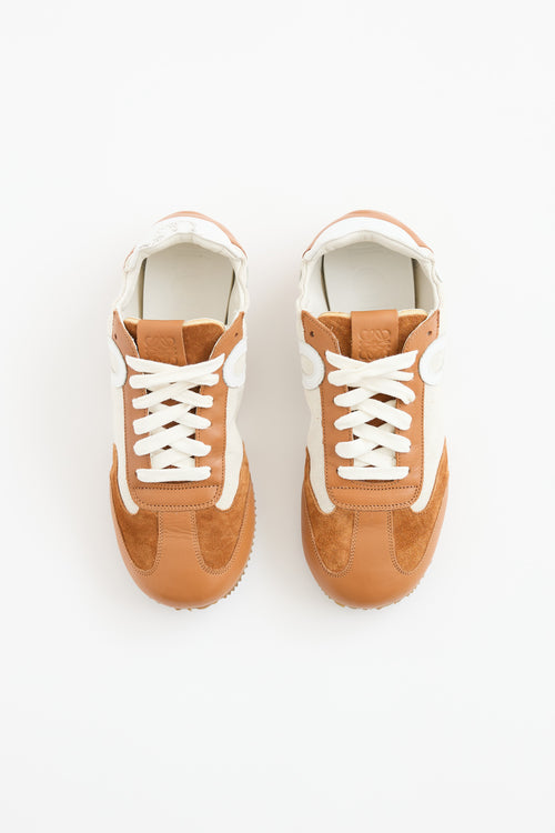Leather Panelled Ballet Sneaker