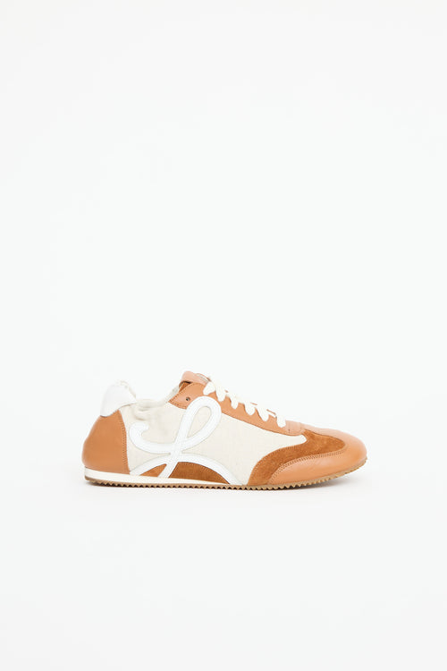 Leather Panelled Ballet Sneaker