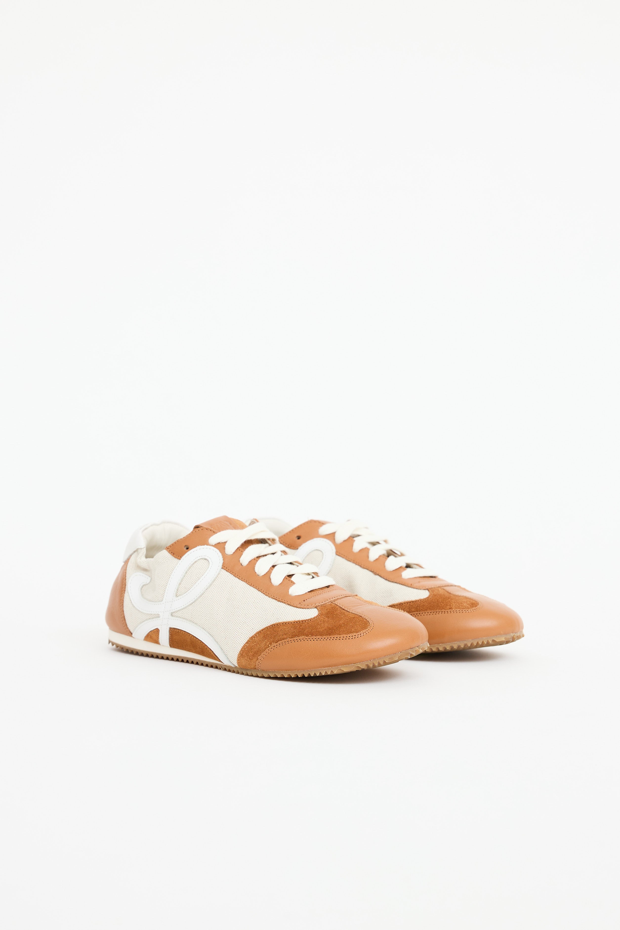 Leather Panelled Ballet Sneaker
