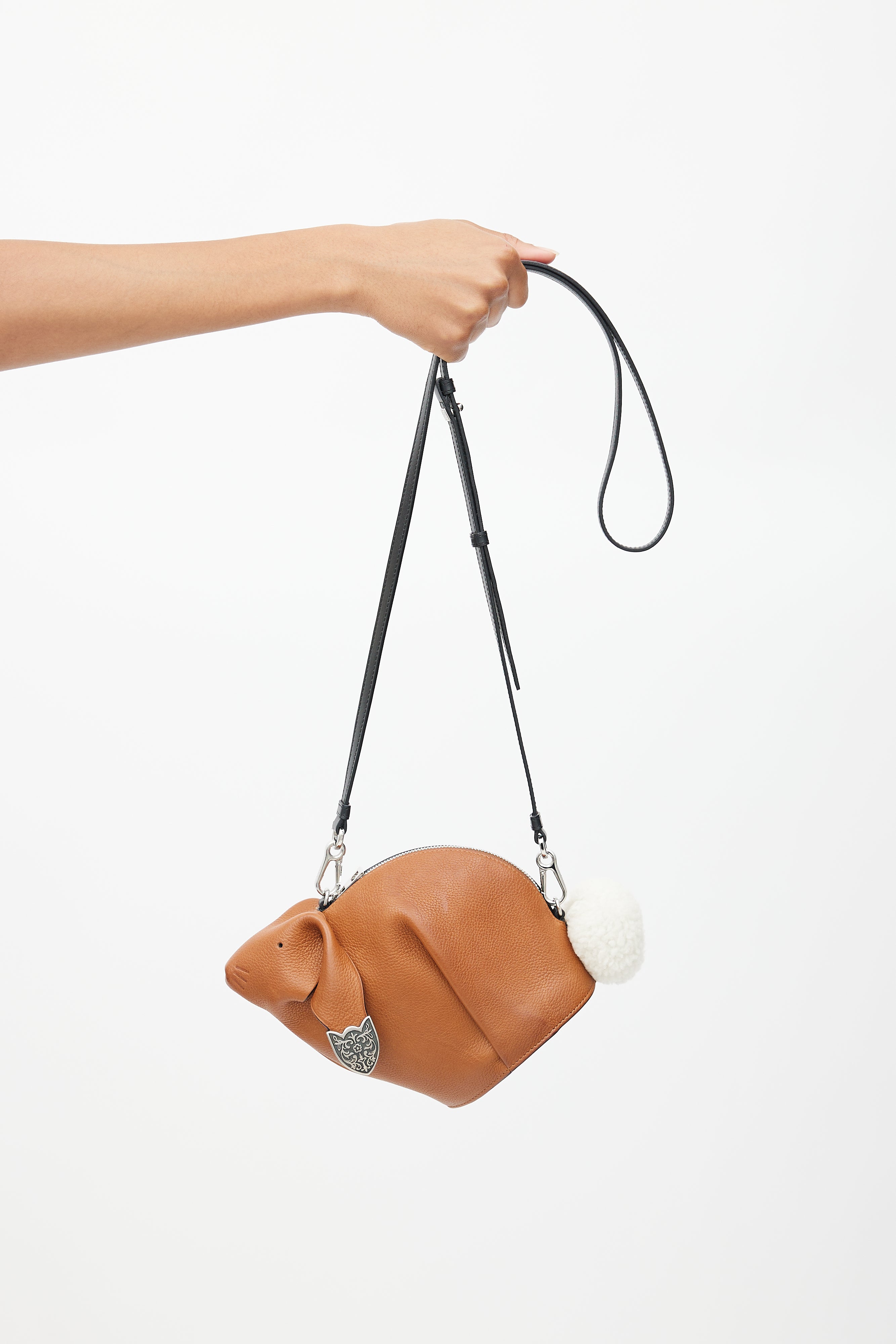 Loewe Brown Mini Bolso Structured Crossbody Bag