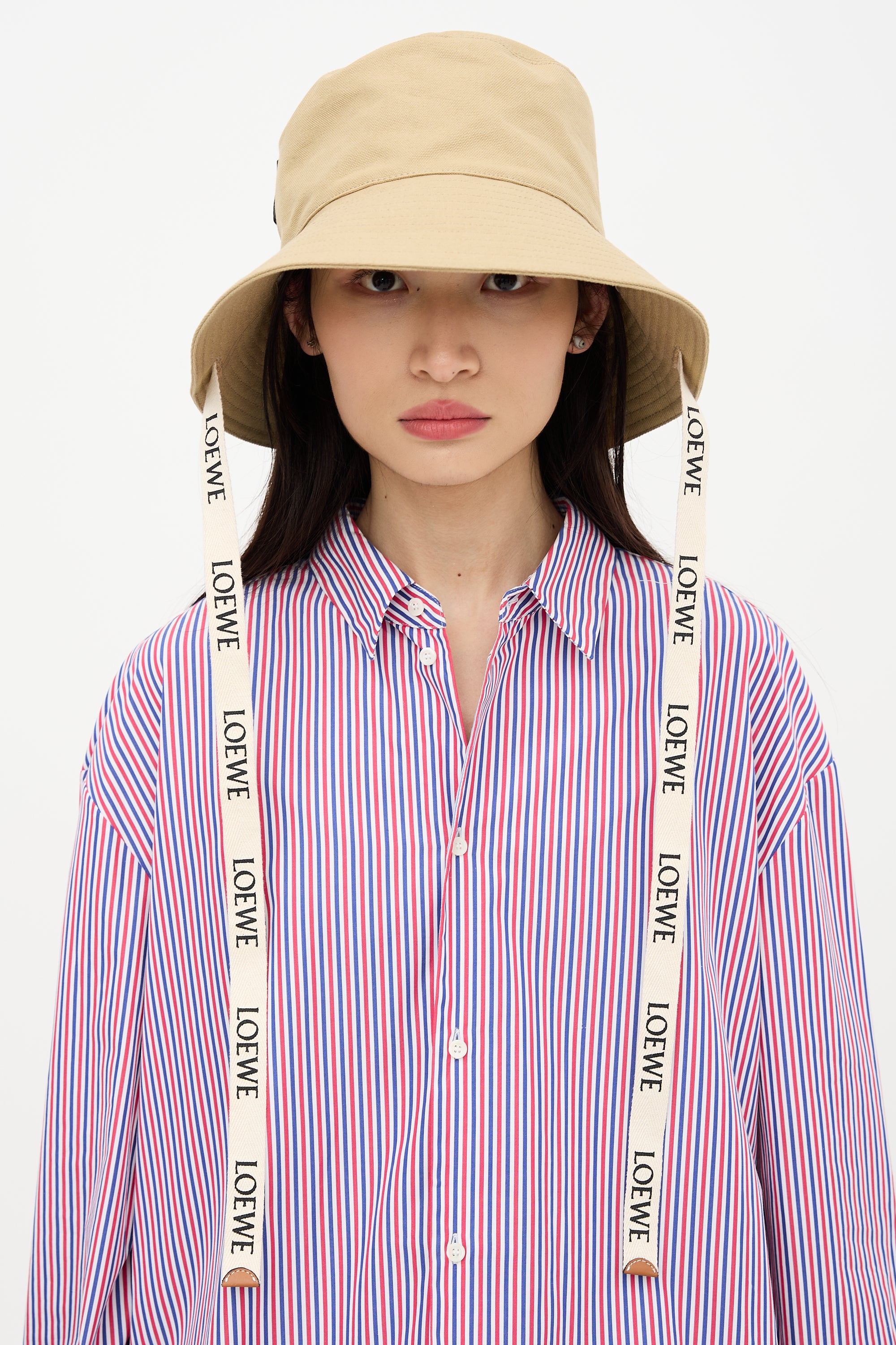 Loewe Canvas Logo Bucket Hat