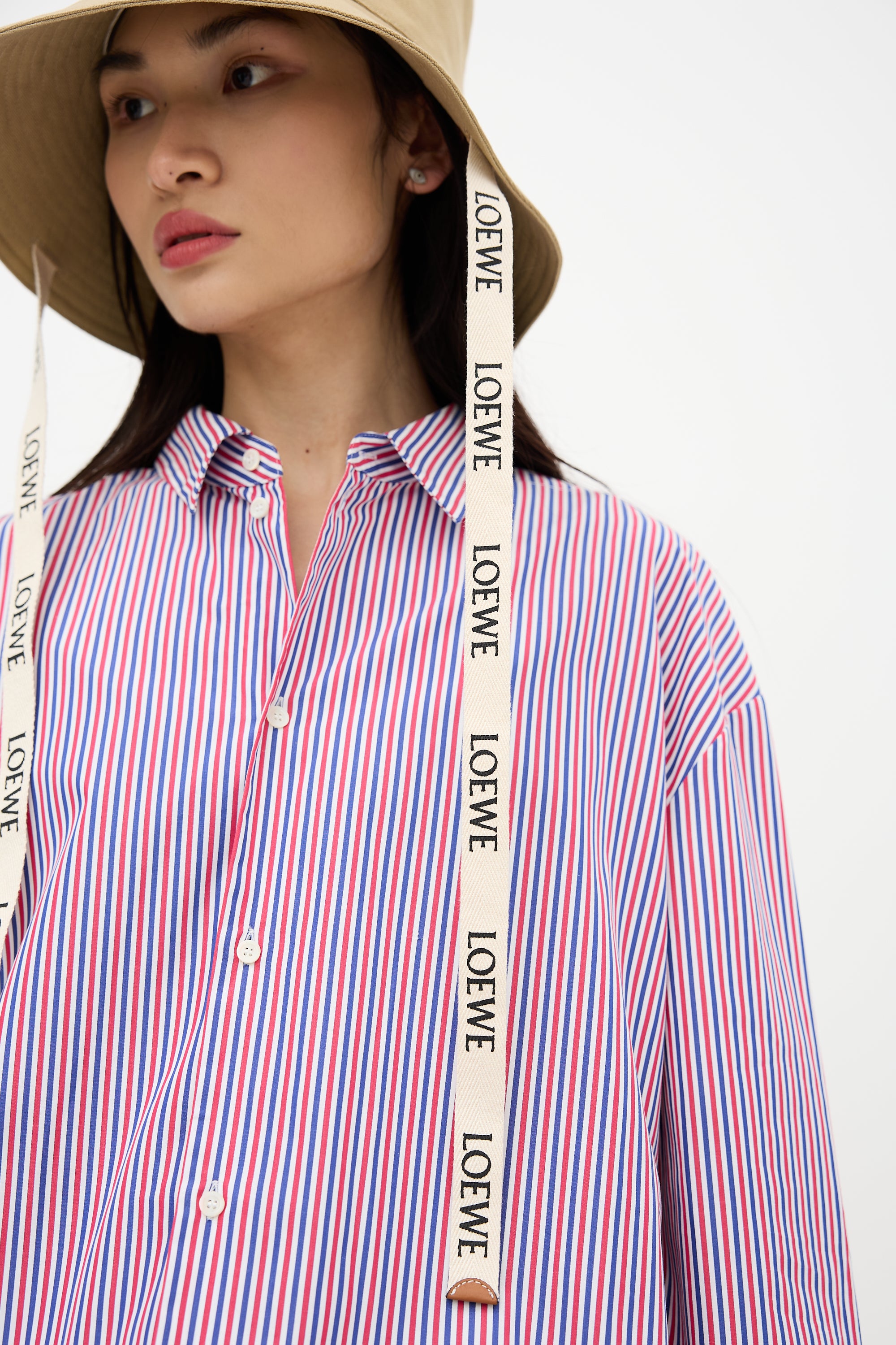 Loewe Canvas Logo Bucket Hat