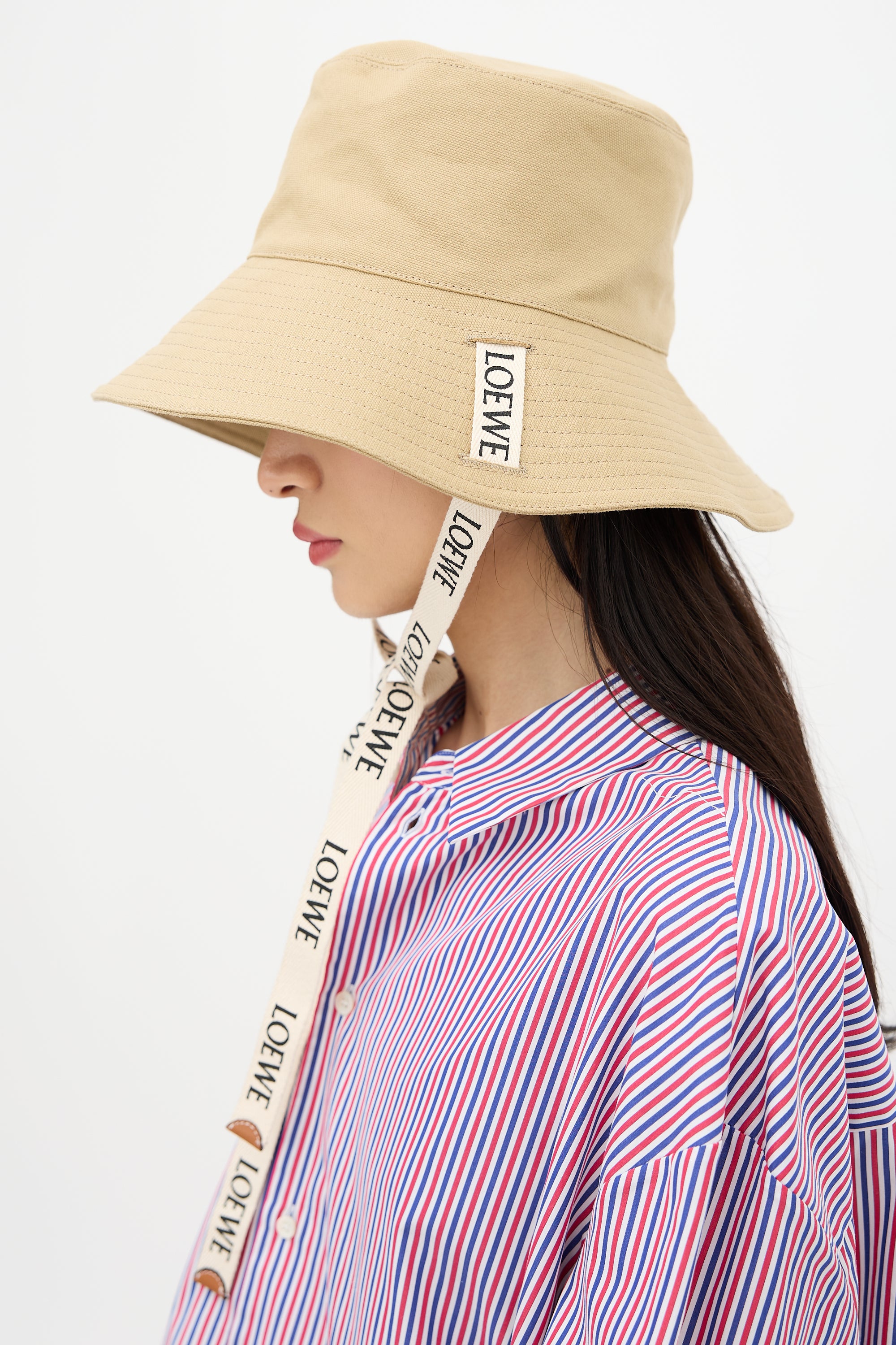 Loewe Canvas Logo Bucket Hat