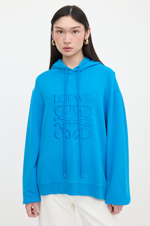 Loewe Embroidered Anagram Logo Hoodie
