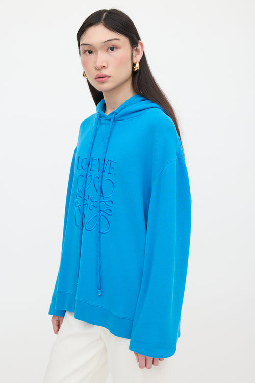 Loewe Embroidered Anagram Logo Hoodie