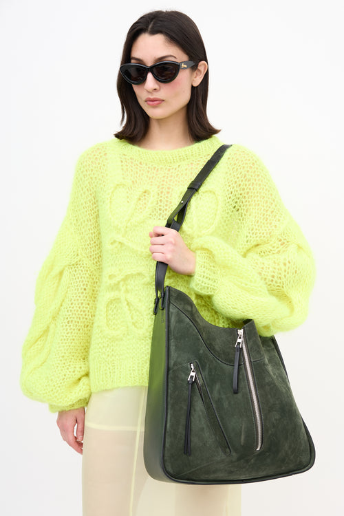 Loewe Suede & Leather Hammock Tote Bag