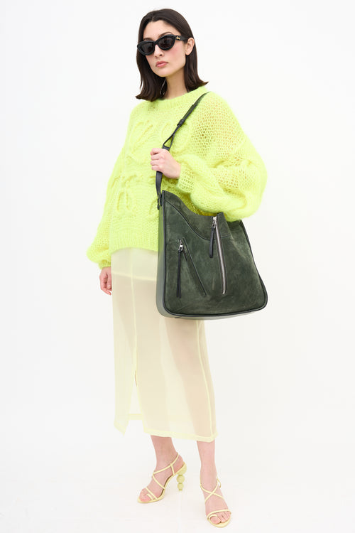 Loewe Suede & Leather Hammock Tote Bag