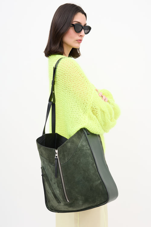 Loewe Suede & Leather Hammock Tote Bag