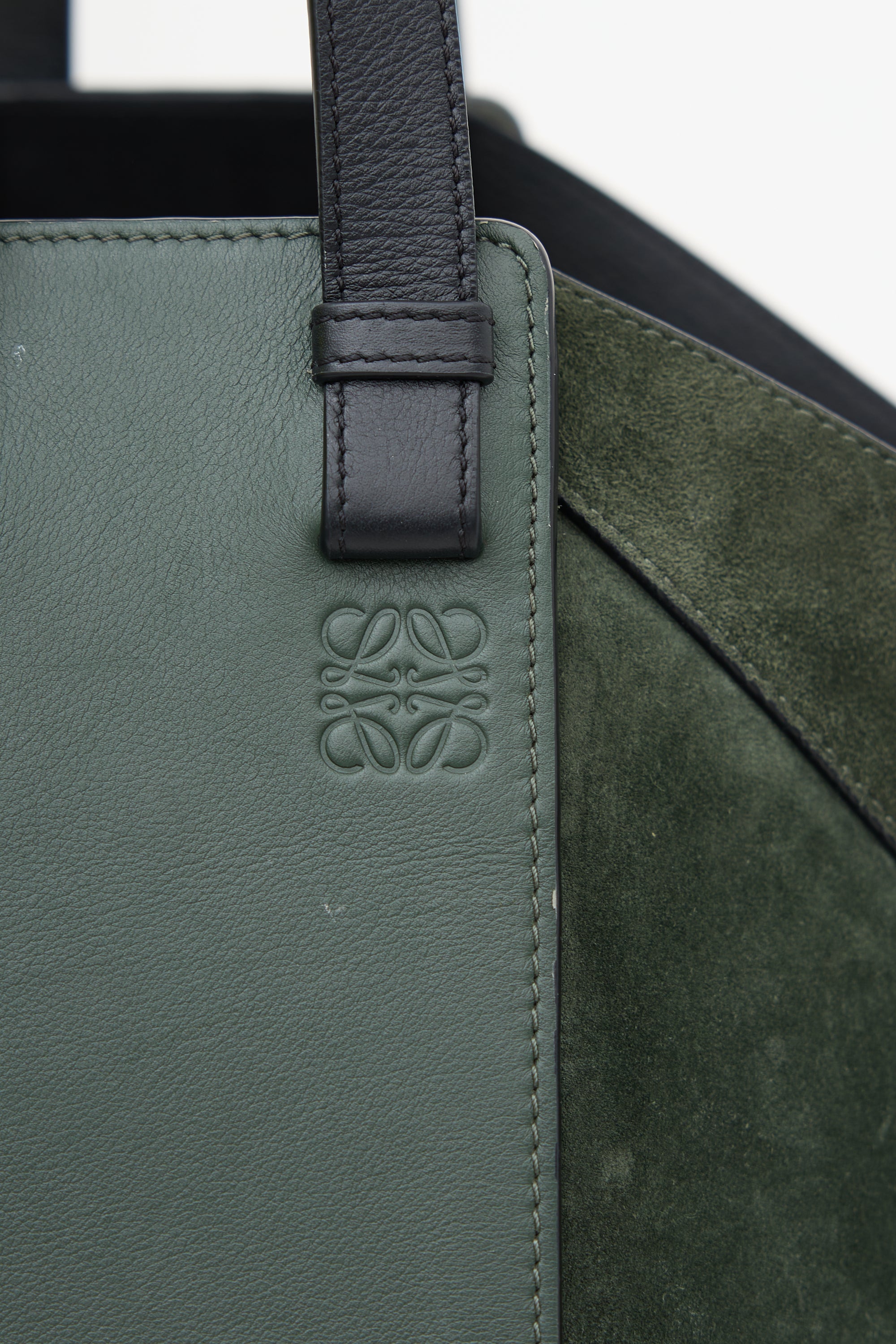 Loewe Suede & Leather Hammock Tote Bag