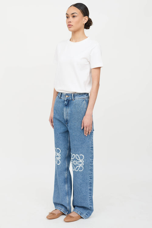 Loewe Embossed Logo Anagram Jeans